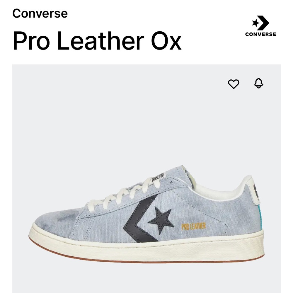 Brand New Converse All Star Pro Leather Low Top ‘Court Daze- Ash Stone’. Size 8.
